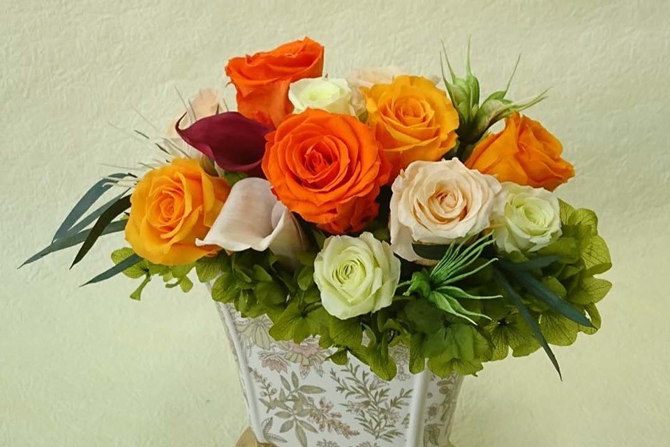 プリザーブドフラワーの画像